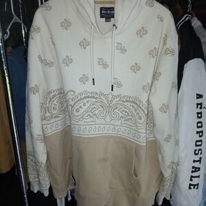 Dime Sportswear Cream and Tan Hoodie